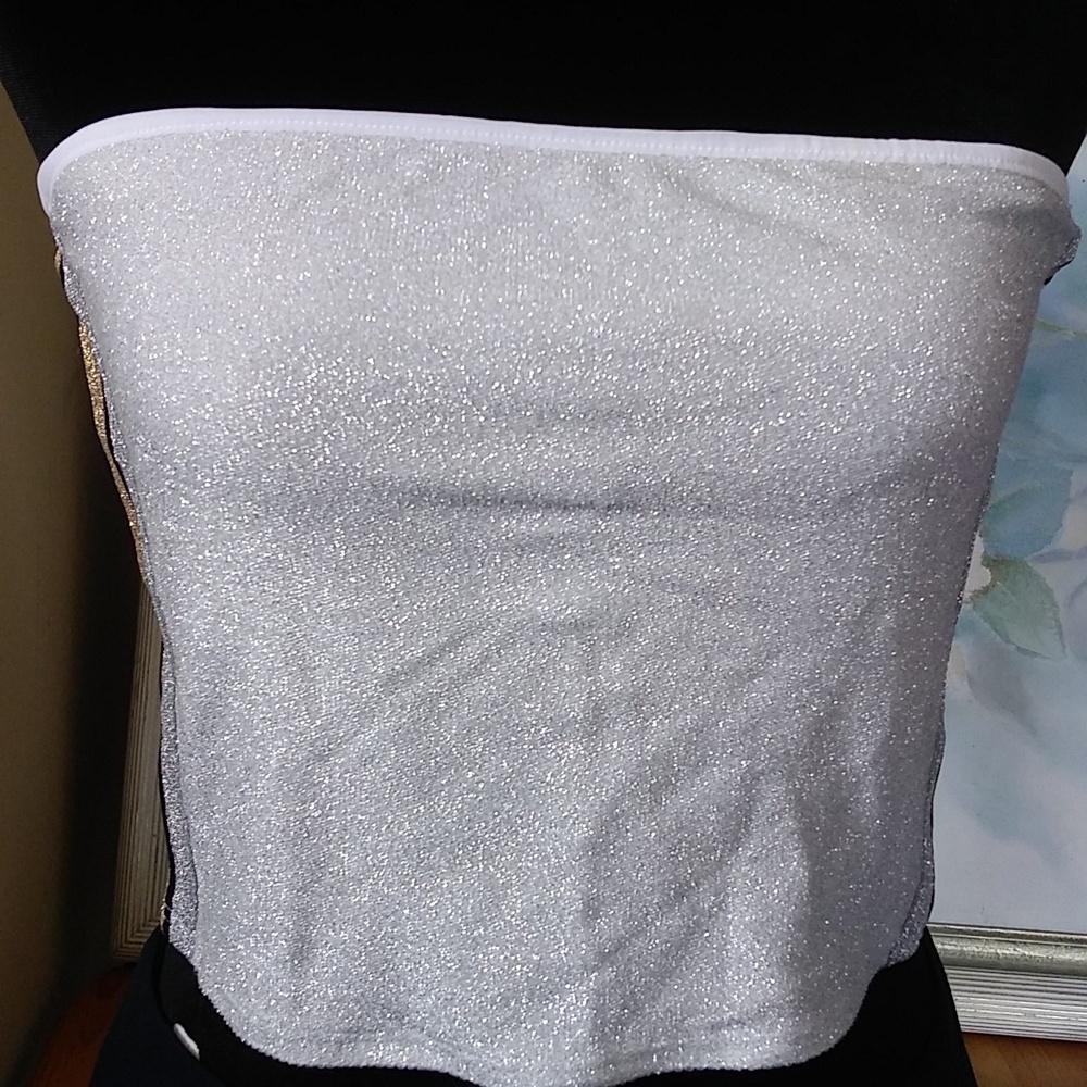 Pink Victoria's secret silver sparkle top, size M, new